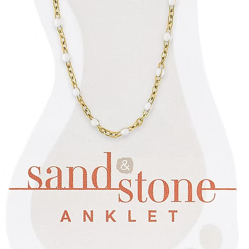 Sand & Stone Anklets (Gold)
