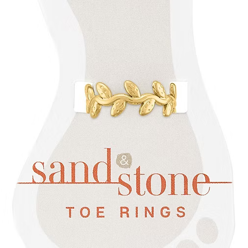 Sand & Stone Toe Rings (Gold)