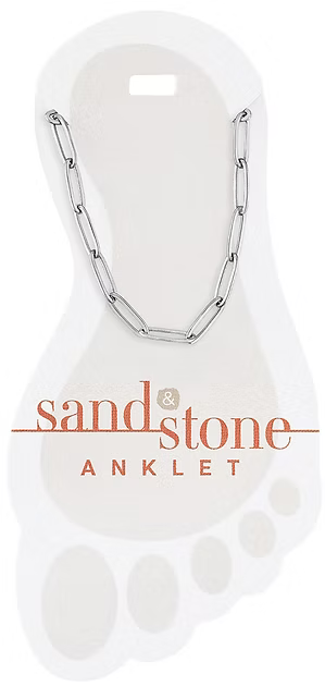 Sand & Stone Anklets (Silver)