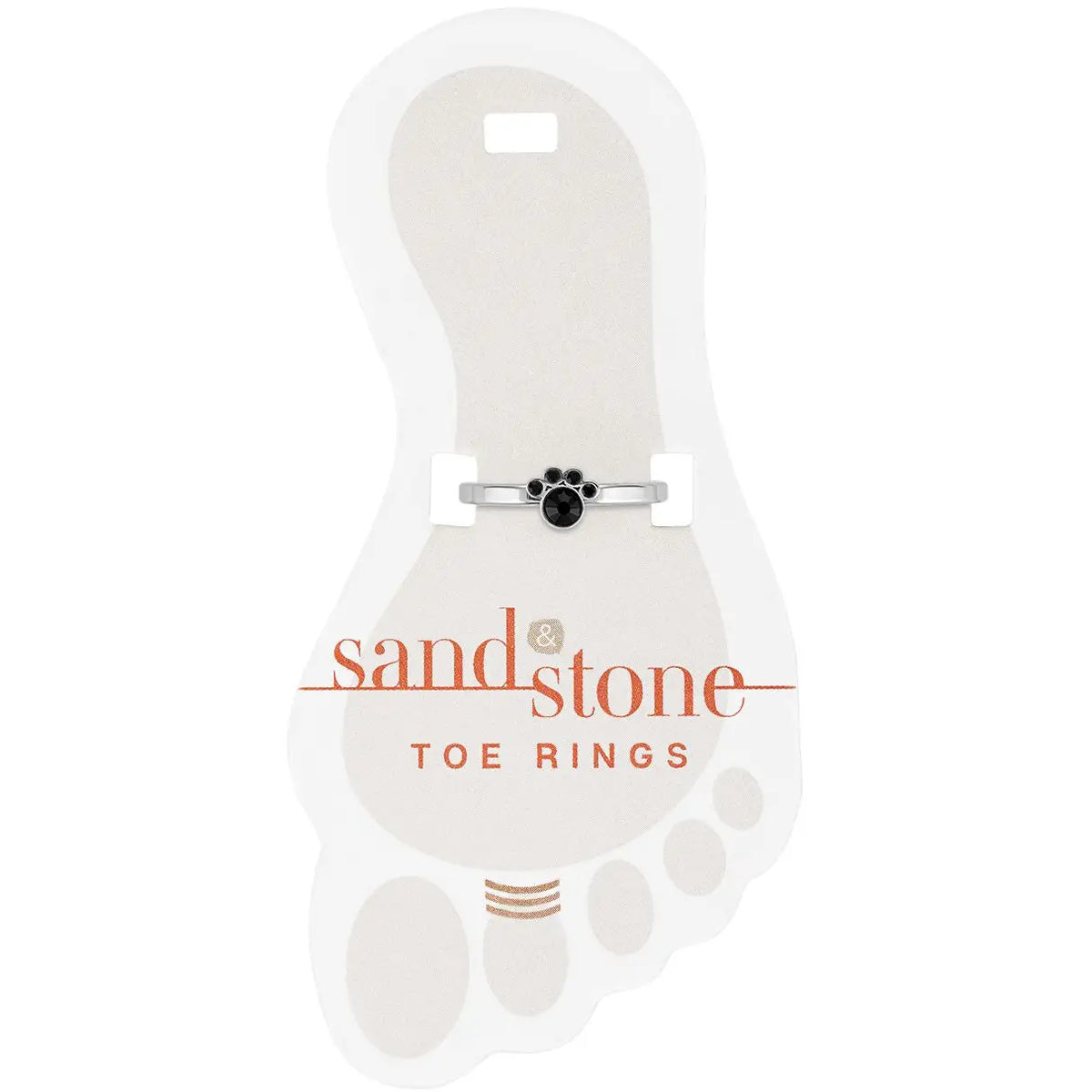 Sand & Stone Toe Rings (Silver)
