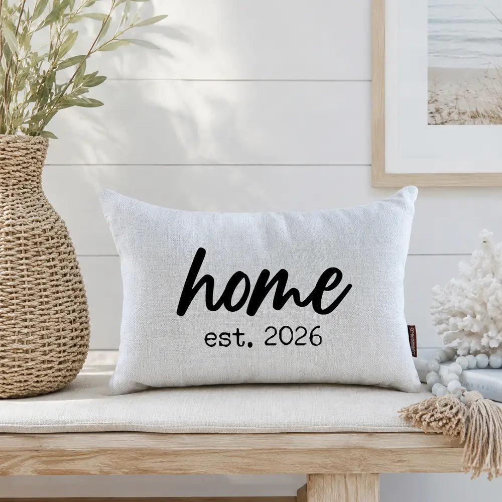 Home Est. 2026 Accent Pillow