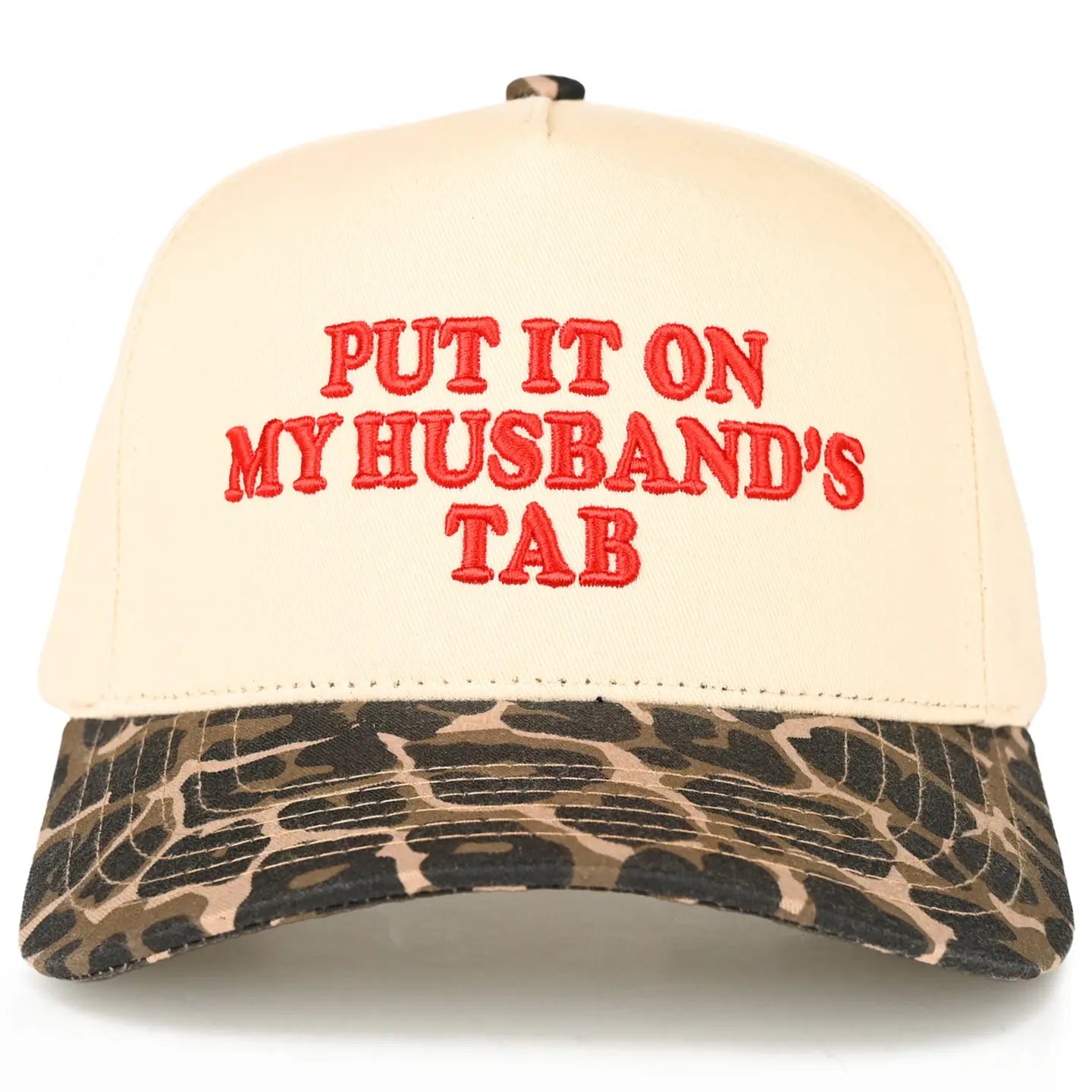 Put It On My Husband's Tab Trucker Hat
