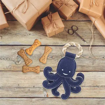 Out of Reach Canvas Dog Toy On Rope