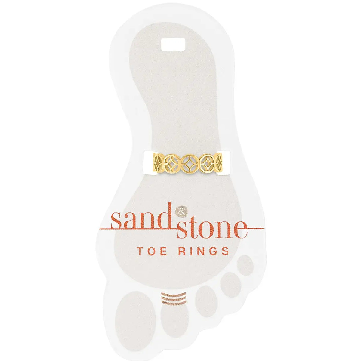 Sand & Stone Toe Rings (Gold)