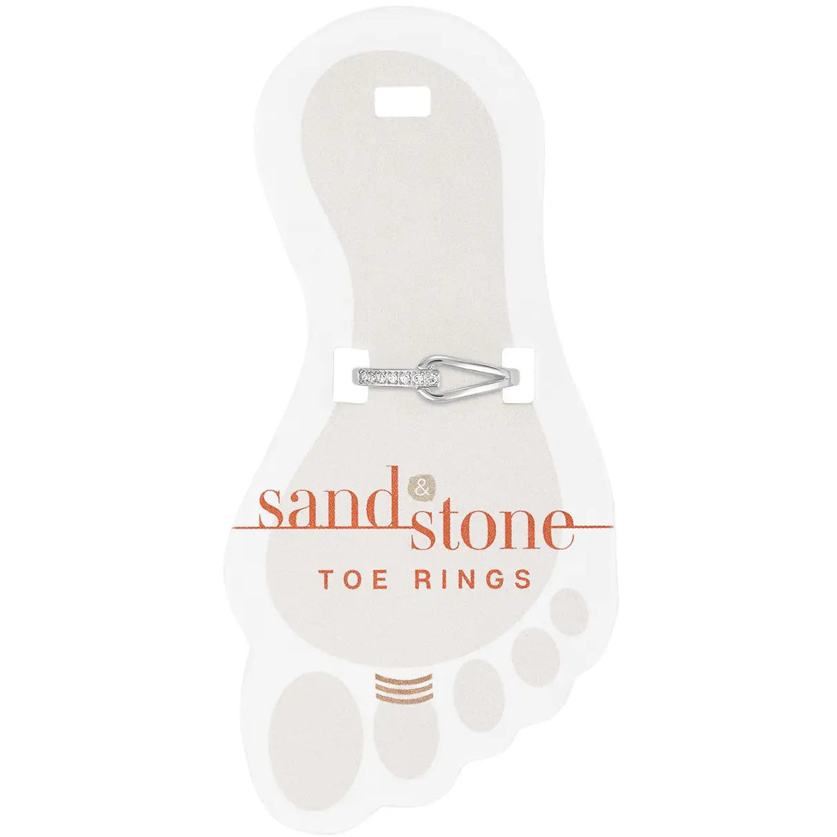 Sand & Stone Toe Rings (Silver)
