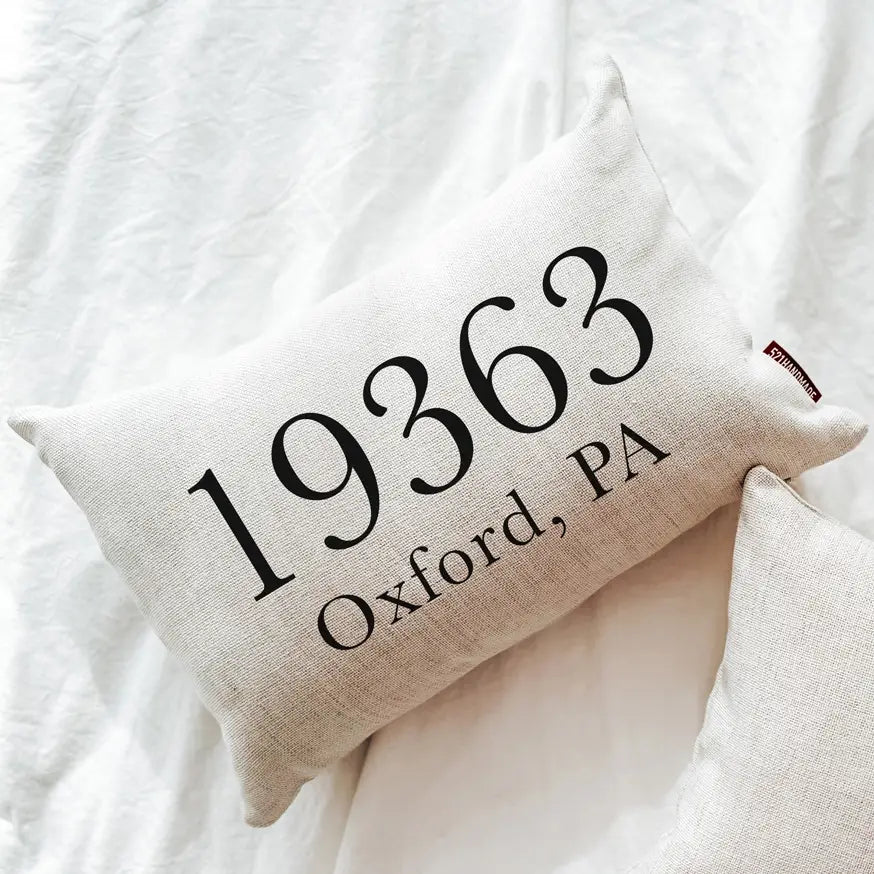 Custom Zip Code Pillow