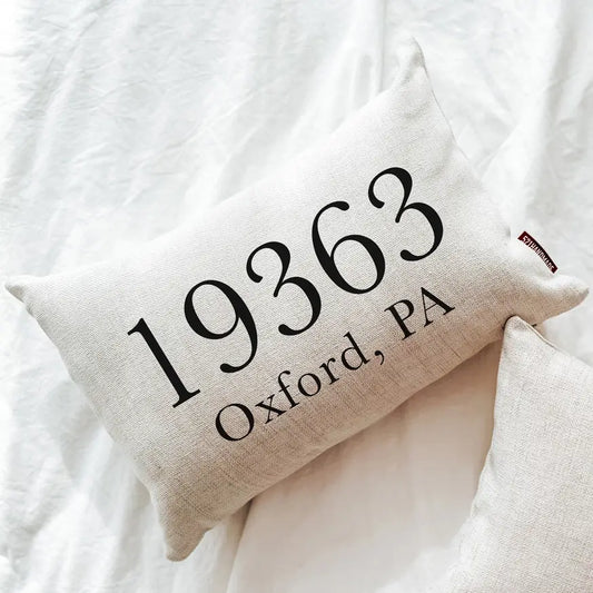 Custom Zip Code Pillow