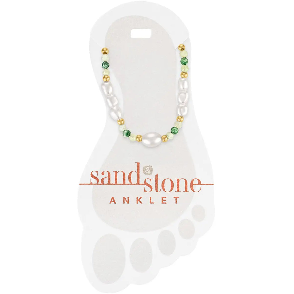 Sand & Stone Anklets (Gold)