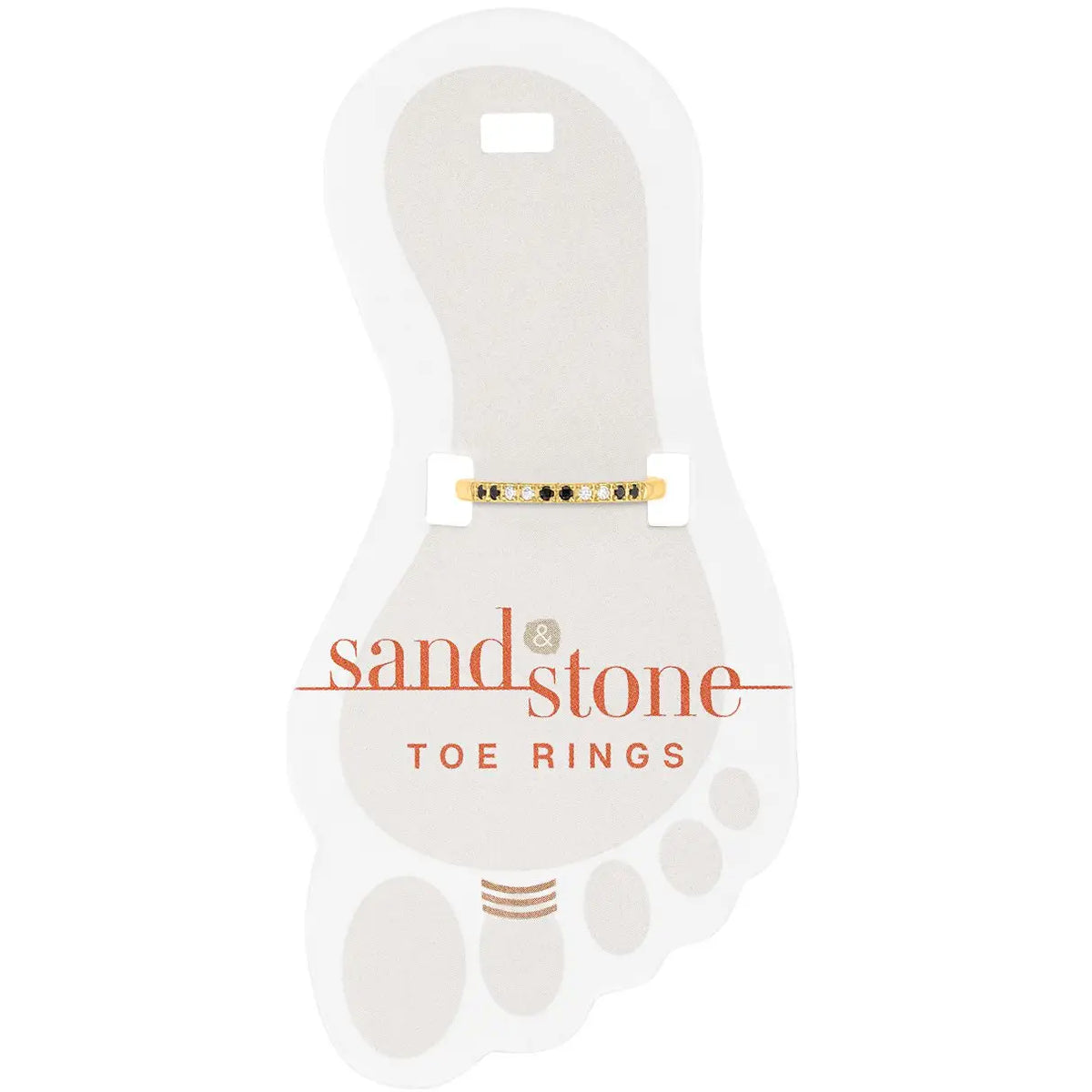 Sand & Stone Toe Rings (Gold)