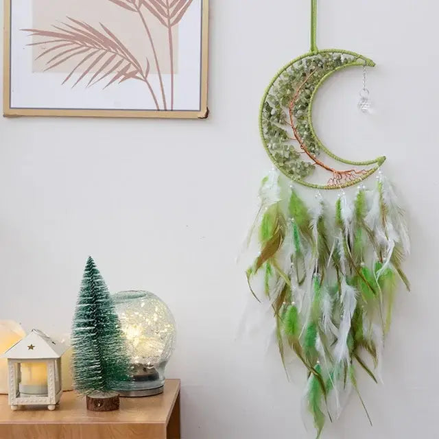 Moon Feather Tree of Life Dreamcatcher