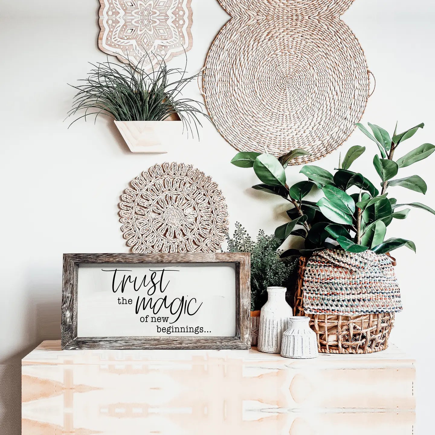 Trust the Magic of New Beginnings Sign