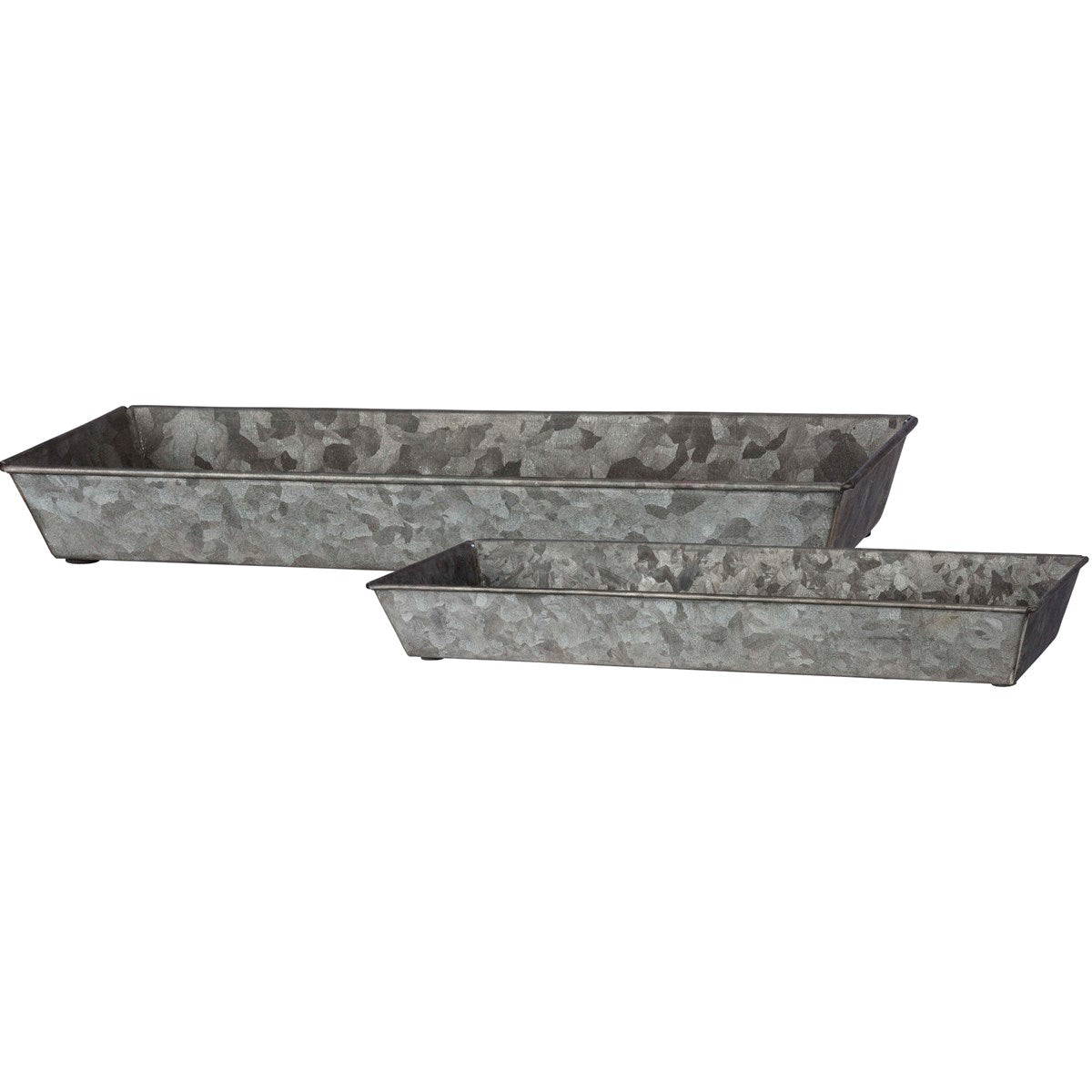 Rectangular Galvanized - Tray Set